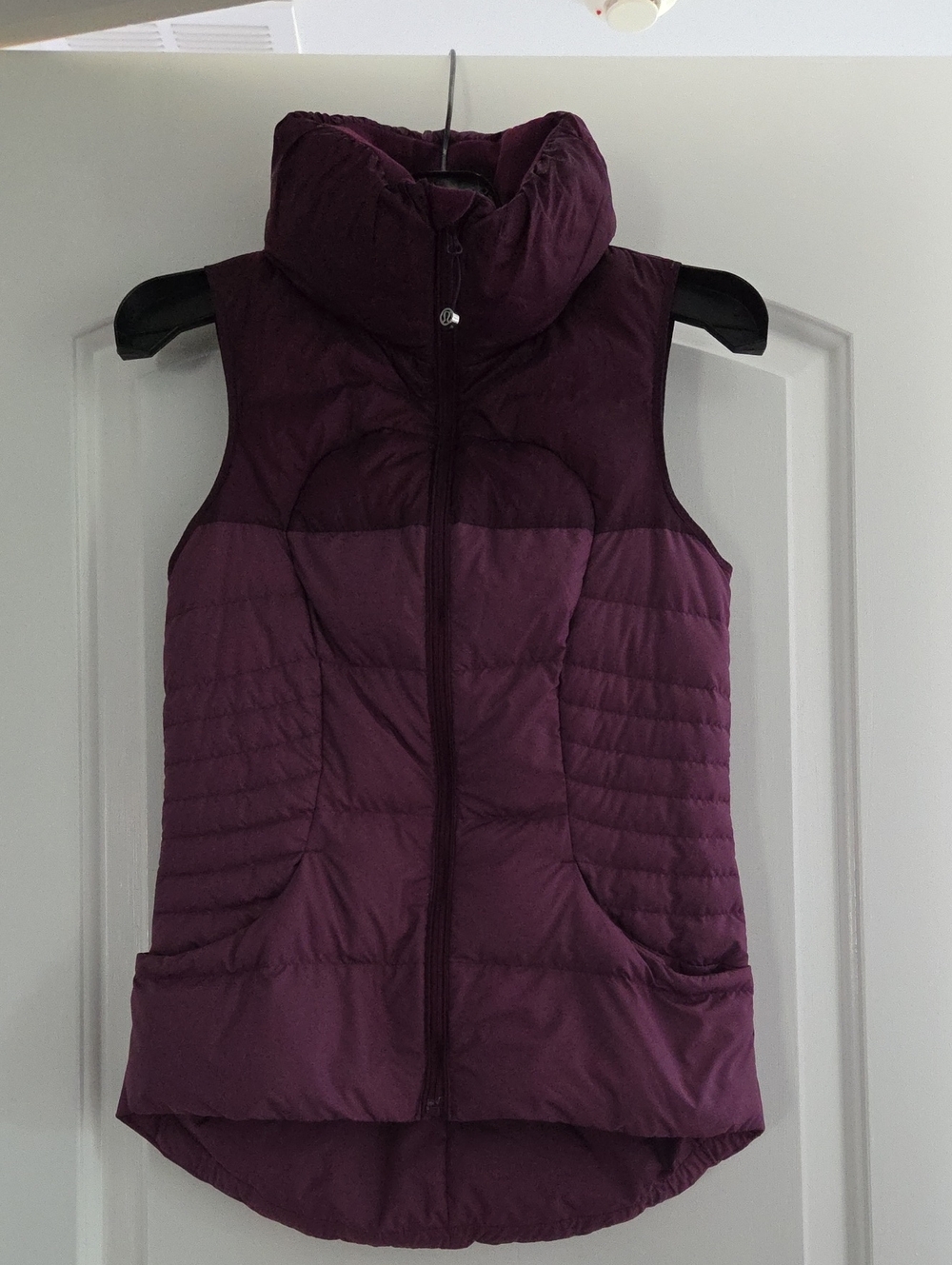 Lululemon Fluffin Awesome Maroon Quilted Down Puffer Vest Size 4